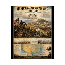 Load image into Gallery viewer, Mexican-American War (1836) Tribute Matte Poster - "The War That Expanded a Nation"
