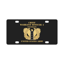 Load image into Gallery viewer, Army - Chief Warrant Officer - CW04 - Veteran - Flat - Eagle and Bar X 300 Classic License Plate
