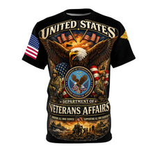 Load image into Gallery viewer, Veterans Tribute Tee — VA Patriotic Emblem "Veterans' Honor"
