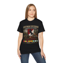 Load image into Gallery viewer, Vietnam Veteran – 11th Armored Cavalry Regiment – Blackhorse – Vietnam War Tribute T-Shirt – Vietnam Soldier – 1966–1972
