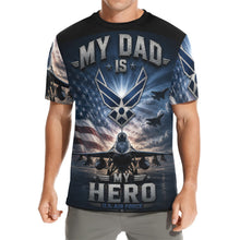Load image into Gallery viewer, A hero in the skies Men's All Over Print Crew Neck T-Shirt
