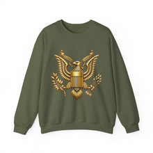 Load image into Gallery viewer, Crewneck Sweatshirt - Army - Eagle - 3D X 300
