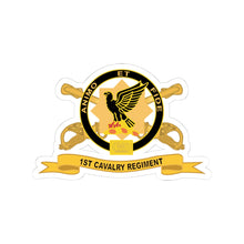 Load image into Gallery viewer, Kiss-Cut Stickers - Army - 1st Cavalry Regiment w Br - Ribbon X 300
