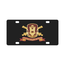 Load image into Gallery viewer, DUI - 37th Field Artillery Battalion - DUI w Br - Ribbon X 300 Classic License Plate
