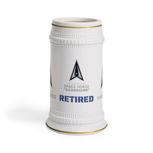 Load image into Gallery viewer, United States Space Force Retired Beer Stein — Military Veteran Stein Mug

