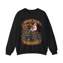 Load image into Gallery viewer, Crewneck Sweatshirt - Pocket Patch - Vietnam - Recon Team Bushmaster - 3D - Enhanced - Group
