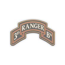Load image into Gallery viewer, Kiss-Cut Stickers - Army - 3rd Ranger Battalion - Ranger Scroll - 3D - Enhanced
