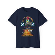 Load image into Gallery viewer, WWII Veteran Unit Tribute Tee — 3rd Infantry Division Tank &amp; Honor Design - Front &amp; Back
