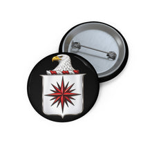 Load image into Gallery viewer, Custom Pin Buttons - COA - Central Intelligence Agency (CIA)  wo Txt - 3D - Enhanced
