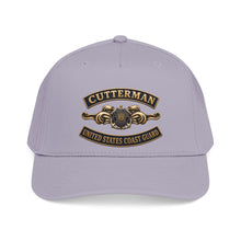 Load image into Gallery viewer, Mid Profile Baseball Cap - USCG - Cutterman - Auxiliary w txt - 3D - Enhanced
