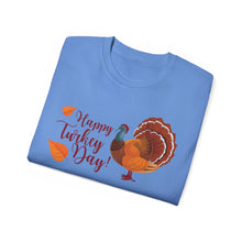Load image into Gallery viewer, Unisex Ultra Cotton Tee - Happy Turkey Day - Thanksgiving
