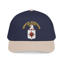 Load image into Gallery viewer, Mid Profile Baseball Cap - Special Activities Division - COA - Central Intelligence Agency - 3D - Enhanced
