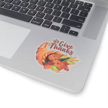Load image into Gallery viewer, Kiss-Cut Stickers - Thanksgiving - Give Thanks
