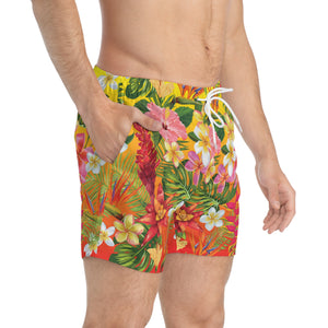 Swim Trunks (AOP) - Fire Panel - Tropical Flowers X 300