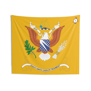 Indoor Wall Tapestries - 1st Squadron, 89th Cavalry Regiment - Regimental Colors Tapestry