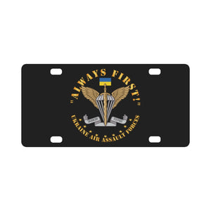 Ukraine - Ukraine Air Assault Forces - Emblem - Always First X 300 Classic License Plate