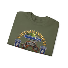 Load image into Gallery viewer, Crewneck Sweatshirt - Army - Vietnam Combat Vet - N Co 75th Infantry (Ranger) - 173rd Airborne Bde SSI - 3D - Enhanced
