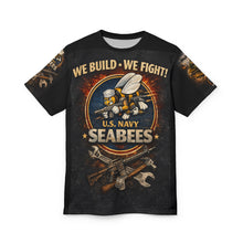 Load image into Gallery viewer, US Navy Seabees Shirt | We Build We Fight |
