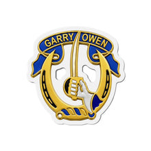 Load image into Gallery viewer, Die-Cut Magnet - Army - DUI - 7th Cavalry Regiment wo txt - 3D - Enhanced
