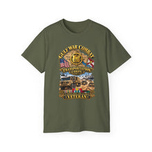 Load image into Gallery viewer, Unisex Ultra Cotton Tee - Army - Gulf War Combat Vet  - Transportation Corps - 3D - Enhanced
