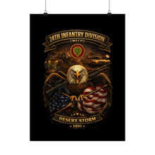 Load image into Gallery viewer, Matte Poster - 24th Infantry Division - Desert Storm
