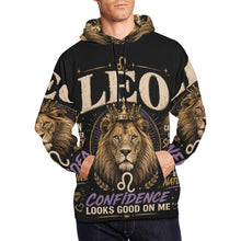 Load image into Gallery viewer, Leo - royal energy and confidence Men's All Over Print Hoodie (USA Size)
