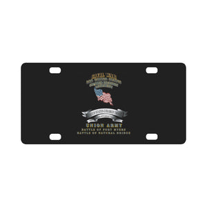 Civil War - 2nd United States Colored Infantry Regiment with USCT Bureau Banner - USA - Battle X 300 Classic License Plate