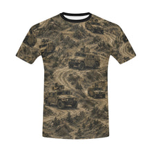 Load image into Gallery viewer, Desert Convoy Camouflage Pattern Men's All Over Print Crew Neck T-Shirt
