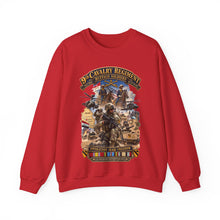 Load image into Gallery viewer, Crewneck Sweatshirt - Army - Todays Buffalo Soldiers in Iraq - OIF - Cavalrymen at War  w IRAQ SVC - 3D - Enhanced

