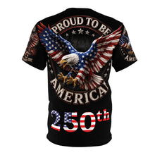 Load image into Gallery viewer, Proud to Be American Eagle 250th Anniversary Tee | Flag Graphic

