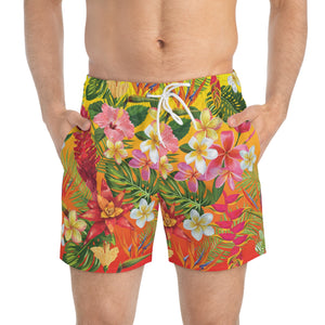 Swim Trunks (AOP) - Fire Panel - Tropical Flowers X 300