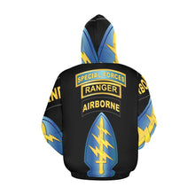 Load image into Gallery viewer, Men&#39;s All Over Print Hoodie (USA Size) (Model H13) - SOF - Airborne - SF SSI - SF Tab - Ranger Tab
