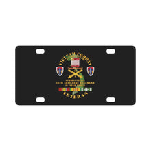 Load image into Gallery viewer, Army - Vietnam Combat Vet - 6th Bn 15th Artillery - I I Field Force w105mm Classic License Plate
