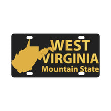 Load image into Gallery viewer, State Emblem - West Virginia - Mountain State Classic License Plate
