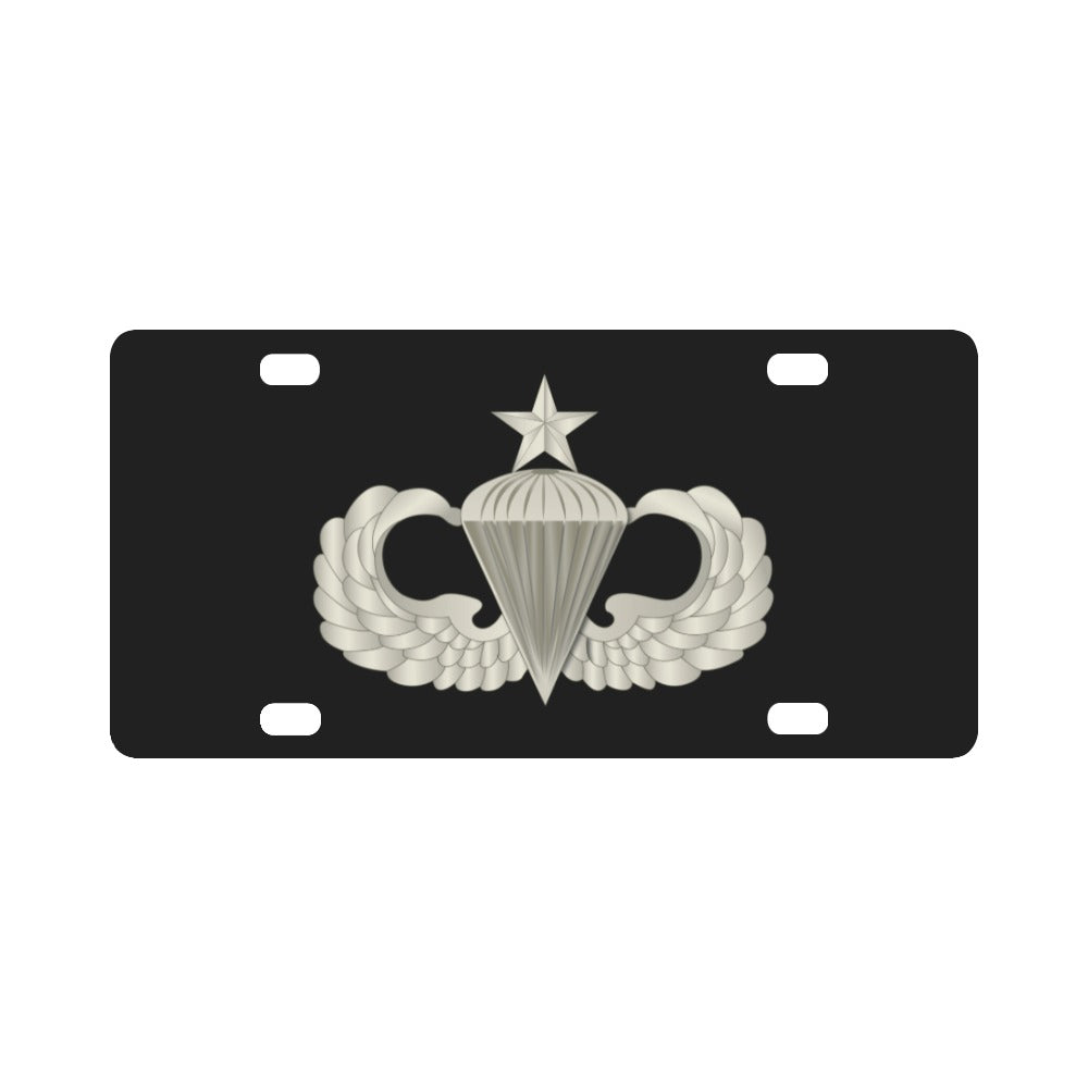 Senior Airborne Wings X 300 Classic License Plate