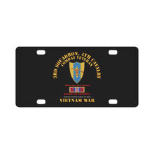 Load image into Gallery viewer, Army - 3rd Squadron 4th Cav- Vietnam War w VUA - QUANG TIN Classic License Plate
