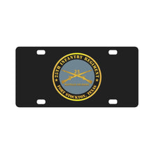 Load image into Gallery viewer, Army - 25th Infantry Regiment - Fort Missoula, MT - Buffalo Soldiers w Inf Branch V1 Classic License Plate
