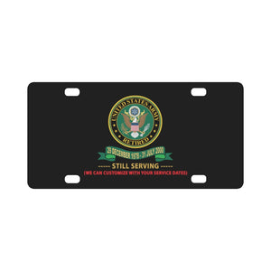 Army - US Army Retired w SPECIAL SVC - - Your Dates of Service X 300 Classic License Plate