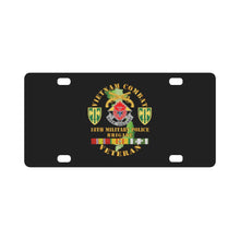 Load image into Gallery viewer, Army - Vietnam Cbt Vet - 18th MP Bde DUI - SSI w VN SVC Classic License Plate
