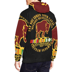 Men's All Over Print Hoodie (USA Size) (Model H13) - 1st Squadron, 10th Cavalry w SVC