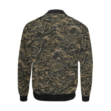 Load image into Gallery viewer, Bomber Jacket - Worn USN Nautical Camouflage Pattern
