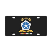 Load image into Gallery viewer, Army - V CORPS w Br - Ribbon COLD WAR Vet Tab X 300 Classic License Plate
