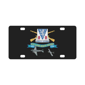 Army - 401st Glider Infantry Regiment - DUI w Towed Glider w Br - Ribbon X 300 Classic License Plate