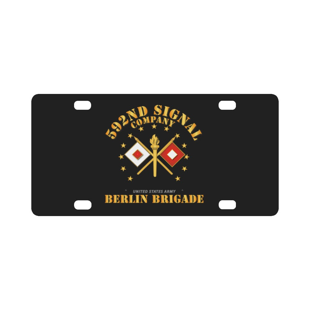 Army - 592d Signal Company - Berlin Brigade Classic License Plate