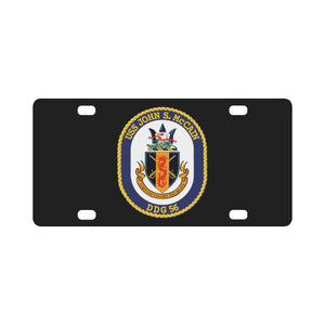 Navy - USS John S. McCain (DDG-56) wo Txt Classic License Plate