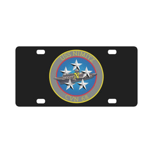 Navy - USS Nimitz (CVN-68) wo Txt X 300 Classic License Plate