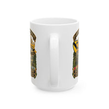 Load image into Gallery viewer, White Ceramic Mug (11oz, 15oz) - 1st Battalion 8th Cavalry, Delta Company - w SSI - DUI - Helo Patrol - 3D - Enhanced
