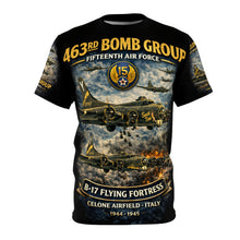Load image into Gallery viewer, 463rd Bombardment Group WWII Tribute Tee — "Fortress in the Sky"
