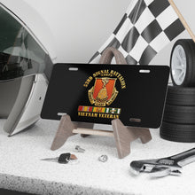 Load image into Gallery viewer, License Plate — 53rd Signal Battalion (Corps) - Vietnam Veteran with VN SVC w 3D GOld Enhanced X 300
