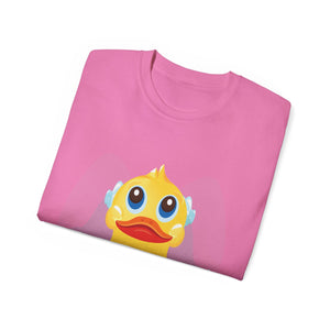 Unisex Ultra Cotton Tee - Yellow Rubber Duck - Front with Water - First Sergeant